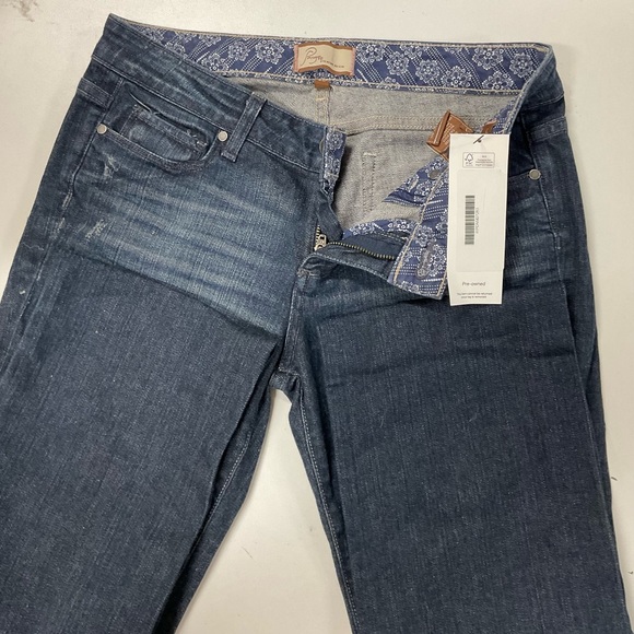 PAIGE Dark Blue Flare Jeans - Picture 4 of 4